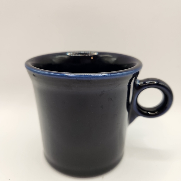 Homer Laughlin Fiestaware Ring Handle Mugs, Cobalt Blue, Set of 4 - Picture 2 of 7